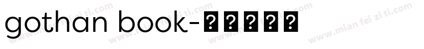 gothan book字体转换